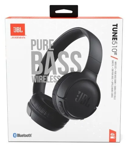 Фото - Уценка - Наушники полноразмерные беспроводные JBL Tune 510BT Black (JBLT510BTBLKEU)