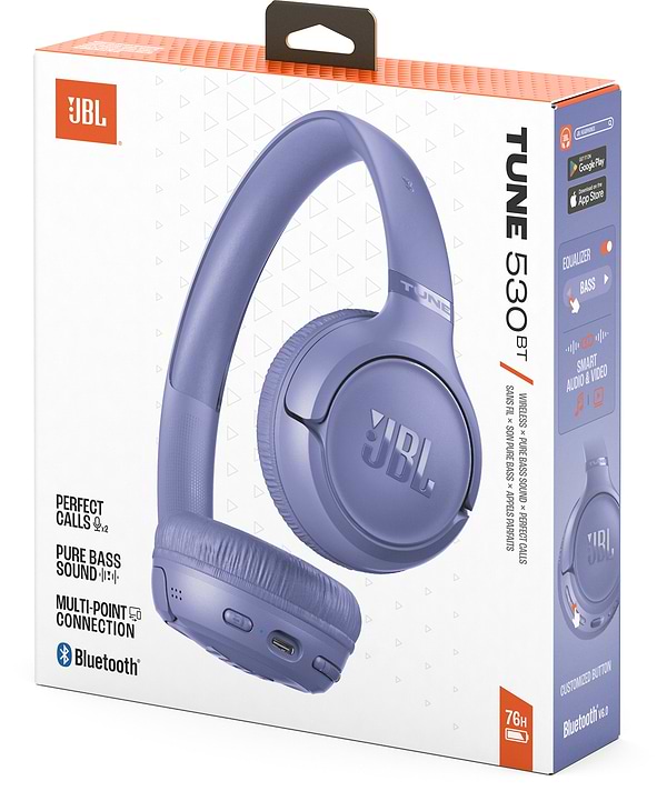 Фото - Наушники накладные беспроводные JBL Tune 530BT Lavender (JBLT530BTLAVEU)
