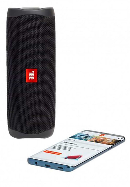 Фото - Портативная акустика JBL Flip 5 Black (JBLFLIP5BLKEU)