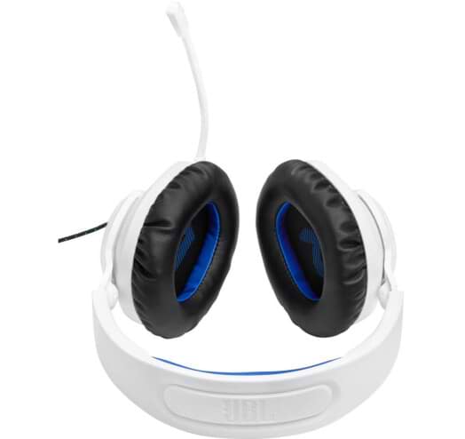 Фото - Гарнітура дротова ігрова JBL Quantum 100P Console White (JBLQ100PWHTBLU)
