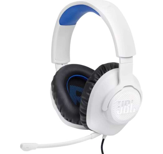 Гарнитура проводная игровая JBL Quantum 100P Console White (JBLQ100PWHTBLU) - Фото 1