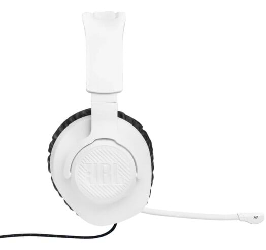 Фото - Гарнітура дротова ігрова JBL Quantum 100P Console White (JBLQ100PWHTBLU)