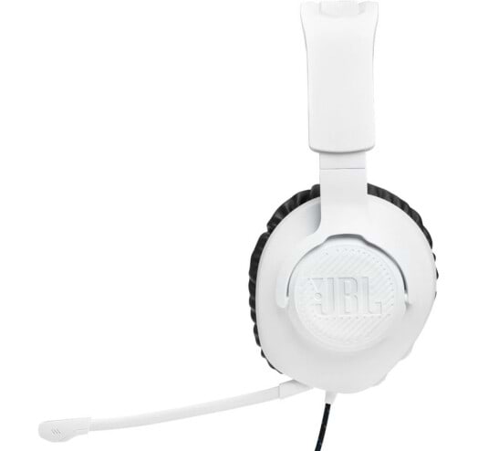 Фото - Гарнітура дротова ігрова JBL Quantum 100P Console White (JBLQ100PWHTBLU)