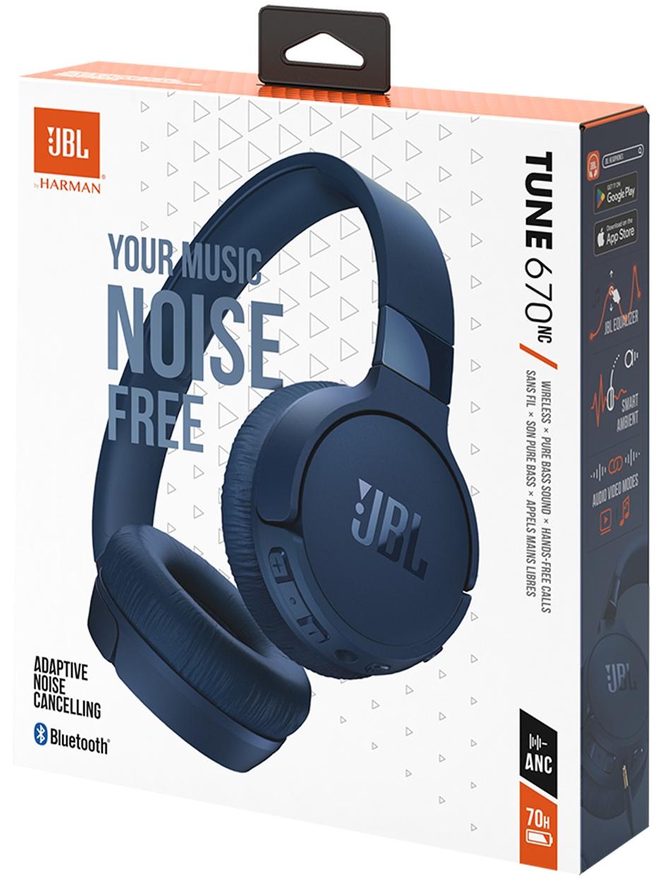 Фото - Навушники накладні бездротові JBL Tune 670NC Blue (JBLT670NCBLU)
