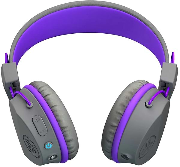 Фото - Наушники накладные беспроводные JLab JBuddies Studio Kids Wireless Grey/Purple (IEUHBSTUDIORGRYPRPL4)