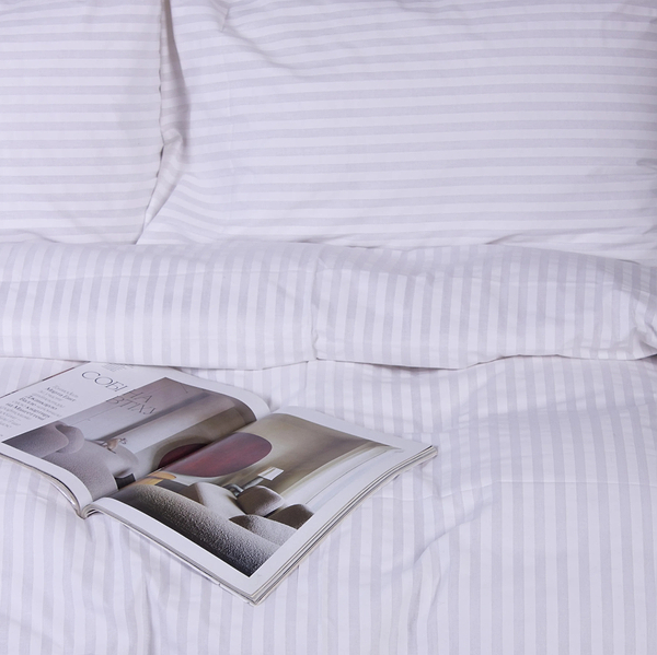 Фото - Комплект постільної білизни MirSon King Size 220x240 Ranforce Elite 17-0605 Stripe White Ранфорс (2200008053833)