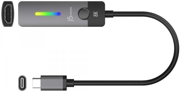 Фото - Переходник Mini Display Port-HDMI J5create USB-C на HDMI (JCA157-N)