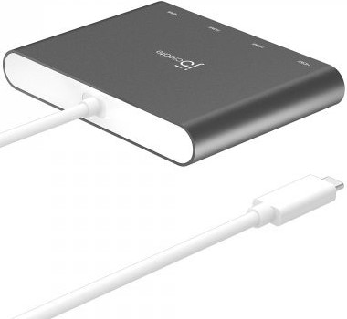 Фото - Переходник Mini Display Port-HDMI J5create USB-C на 4 HDMI (JCA366-N)