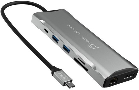 Хаб USB J5create USB-C 9-в-1 Silver (JCD397-N)