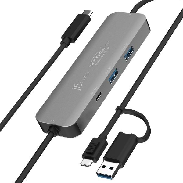 Фото - Хаб USB J5create 2-USB-A/1 USB-C (JCH462-N) Фото - Хаб USB J5create 2-USB-A/1 USB-C (JCH462-N)