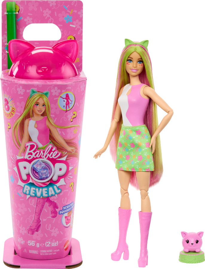 Кукла Barbie "Pop Reveal" серии "Костюмированная вечеринка" – образ котенка (JCN88) - Фото 1
