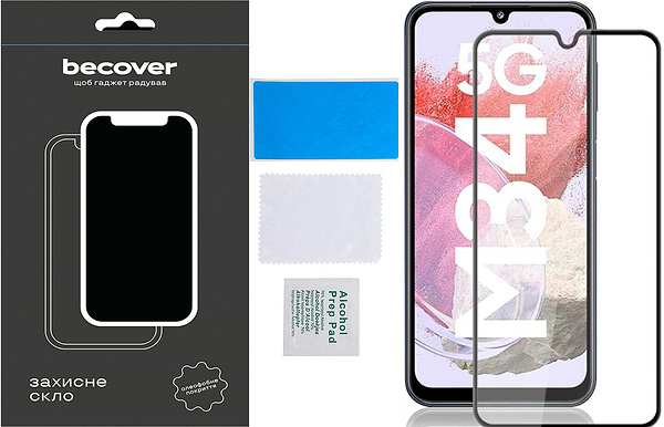 Фото - Захисне скло для смартфону BeCover Samsung Galaxy M34 5G SM-M346 Black (711445)