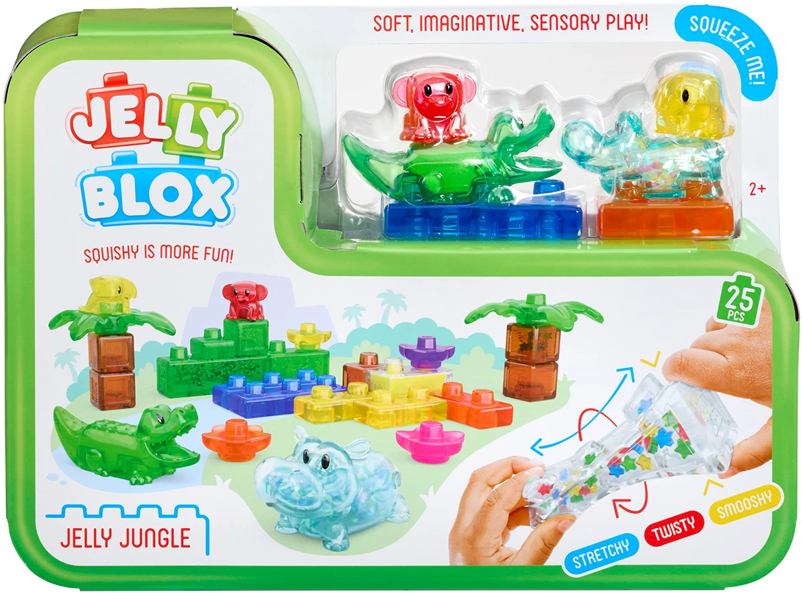М'який конструктор для малюків Jelly Blox сенсорний ДЖУНГЛІ (937532)