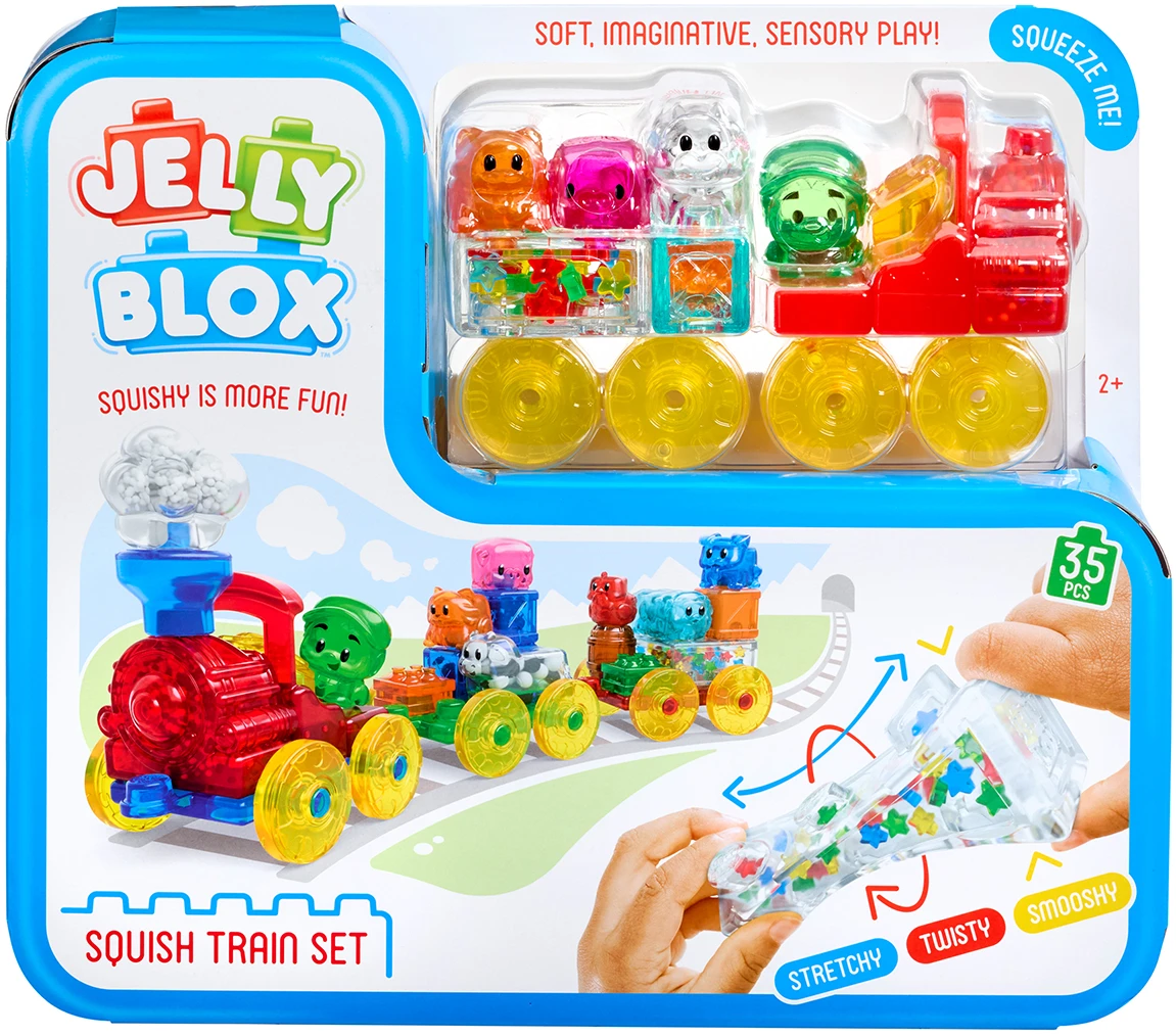 М'який конструктор для малюків Jelly Blox сенсорний ПОЇЗД (937685)