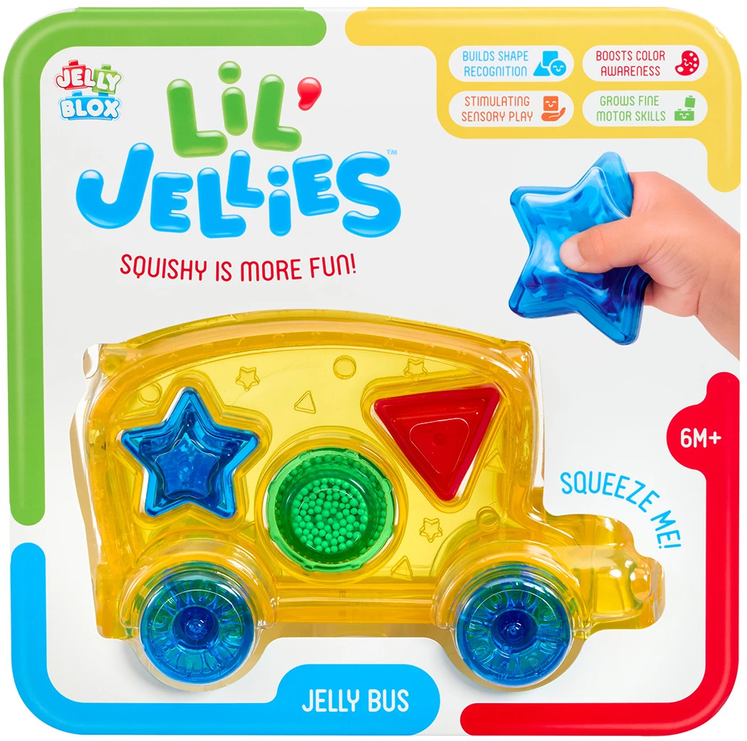 М'який конструктор для малюків Jelly Blox сенсорний серії Lil' Jellies - АВТОБУС (937839)