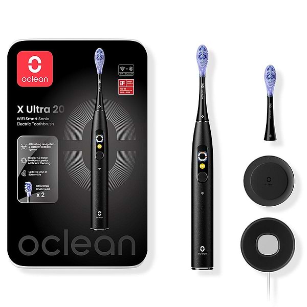 Фото - Зубная щетка электрическая Oclean X Ultra 20 Electric Toothbrush Black (6970810557121) Фото - Зубная щетка электрическая Oclean X Ultra 20 Electric Toothbrush Black (6970810557121)
