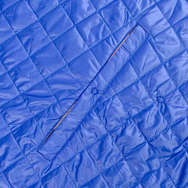 Фото - Плед полуторный Home Line 4 в 1 клетка синяя (145268)