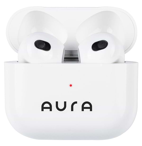 Фото - Наушники вкладыши беспроводные TWS Aura 3 White (TWSA3W)