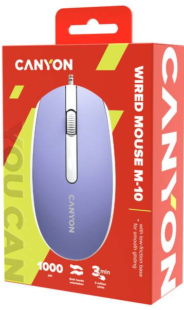 Фото - Мышь проводная Canyon M-10 USB Mountain Lavender (CNE-CMS10ML)