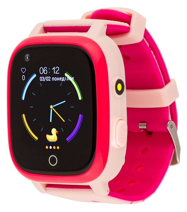 Фото - Детские часы AmiGo GO005 4G WIFI Thermometer Pink