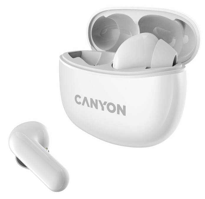 Фото - Наушники вкладыши беспроводные TWS Canyon TWS-5 (CNS-TWS5W) White
