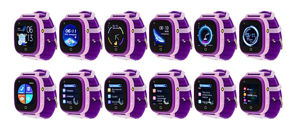 Фото - Дитячий годинник AmiGo GO005 4G WIFI Thermometer Purple
