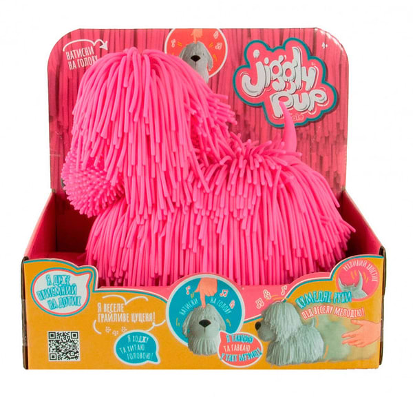 Фото - Интерактивная игрушка Jiggly Pup Озорной щенок Розовый (JP001-WB-PI)