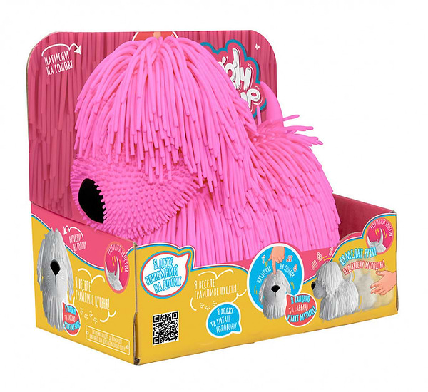 Фото - Интерактивная игрушка Jiggly Pup Озорной щенок Розовый (JP001-WB-PI)