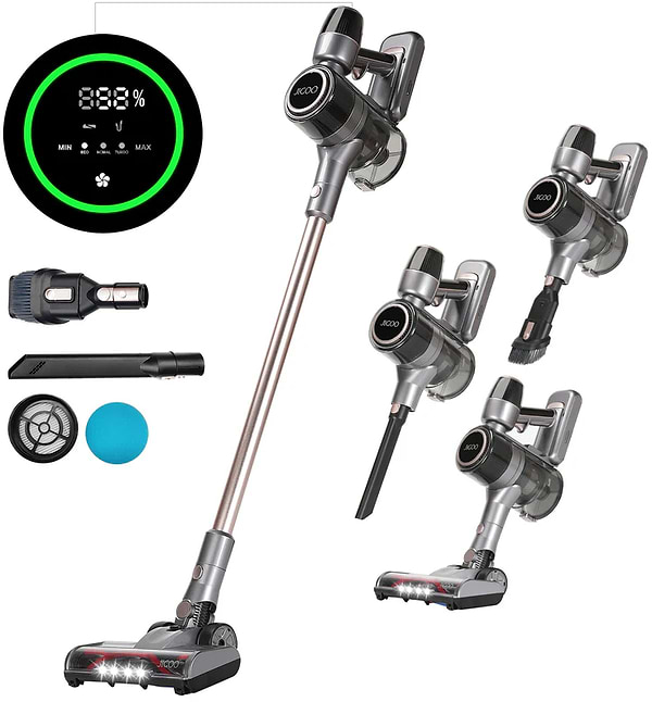Фото - Пилосос ручний дезінфікуючий JIGOO C300 Cordless Vacuum Cleaner Gray