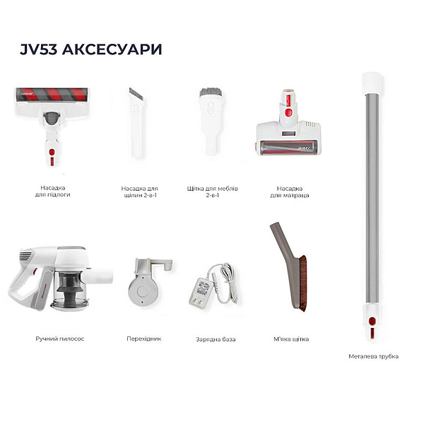 Фото - Пилосос ручний для дому JIMMY JV53S Silver