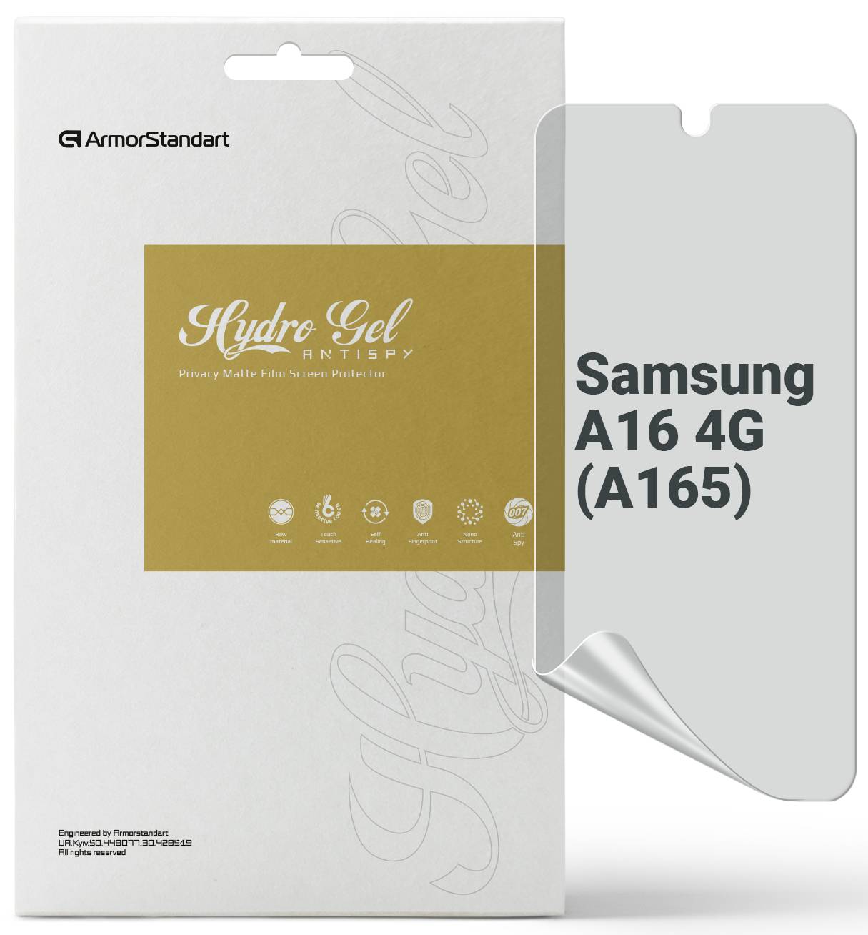 Фото - Захисна плівка для смартфону Armorstandart Anti-spy for Samsung A16 4G (A165) (ARM80178)