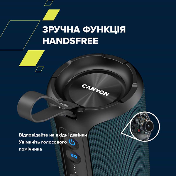 Фото - Портативна акустика Canyon OnMove 15 Dark Blue (CNE-CBTSP15BK)