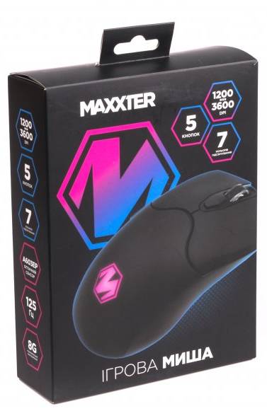 Фото - Мышь проводная игровая Maxxter Instant 603 Black (McG-6B-I603)