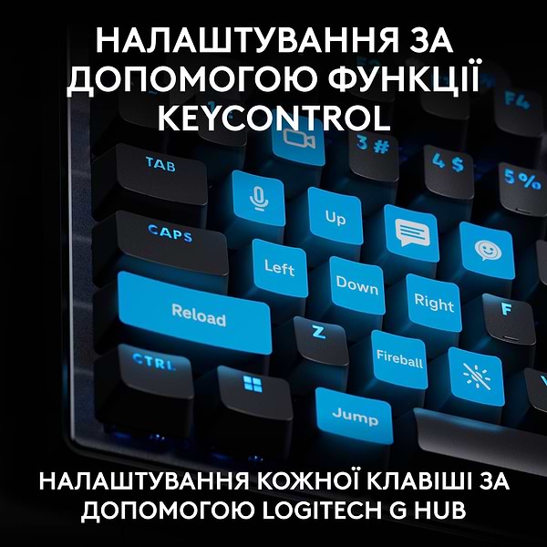 Фото - Клавиатура проводная игровая Logitech G PRO X TKL RAPID Black LINEAR (920-013233)