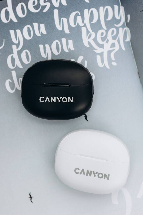 Фото - Наушники вкладыши беспроводные TWS Canyon TWS-8 (CNS-TWS8B) Black