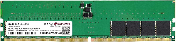 Фото - Память DDR Transcend DDR5 32GB 4800 (JM4800ALE-32G)