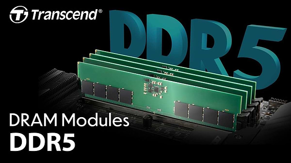 Фото - Память DDR Transcend DDR5 32GB 4800 (JM4800ALE-32G)