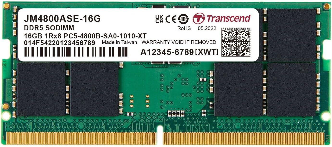 Память DDR Transcend DDR5 16GB 4800 (JM4800ASE-16G)