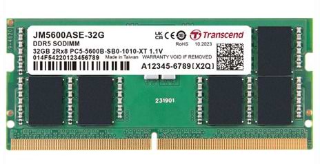 Фото - Память DDR Transcend DDR5 32GB 5600 (JM5600ASE-32G)