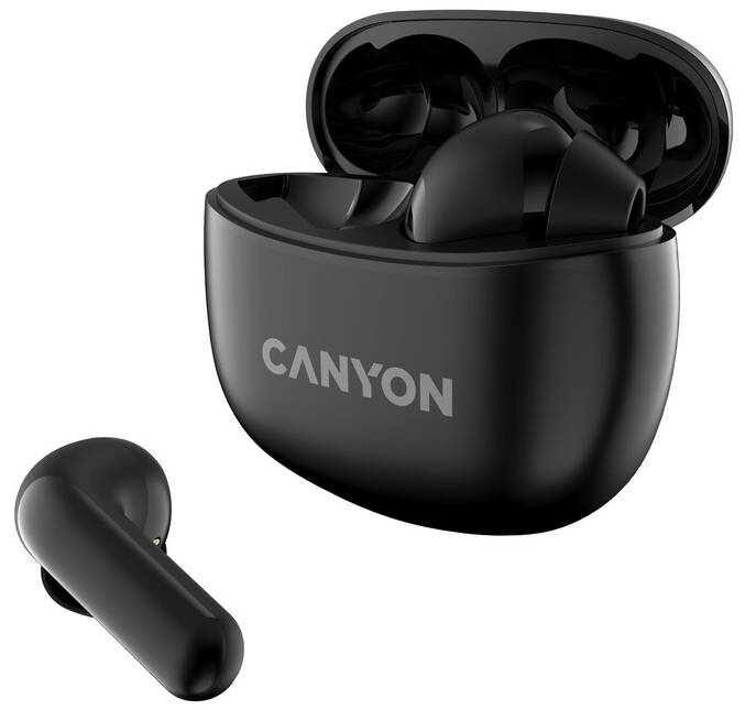Фото - Навушники вкладиші бездротові TWS Canyon TWS-5 (CNS-TWS5B) Black
