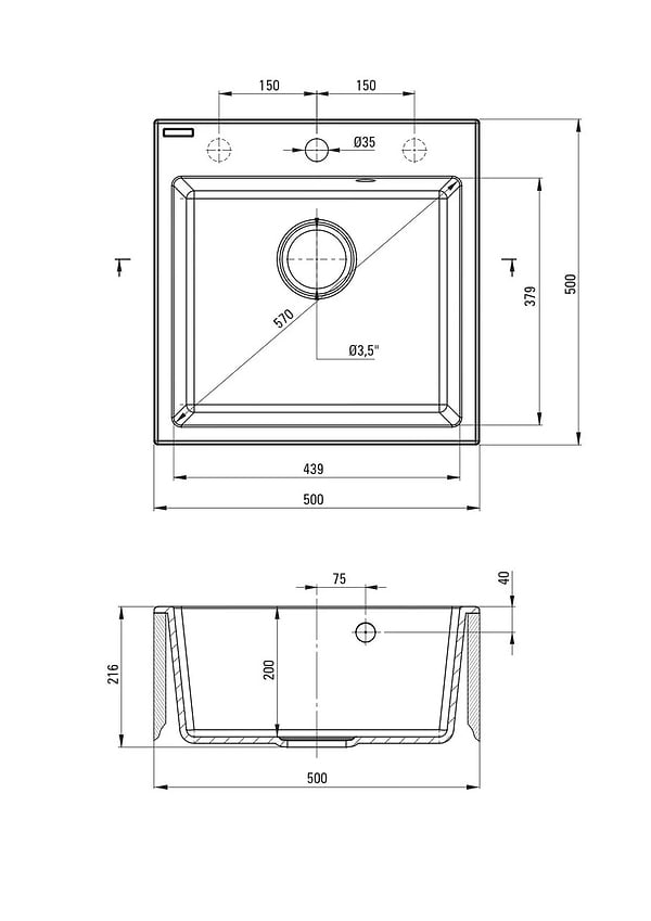 Фото - Мойка кухонная+смеситель Deante Evora ZQJ_X103 +BOC_X72M (ZQJN5103)