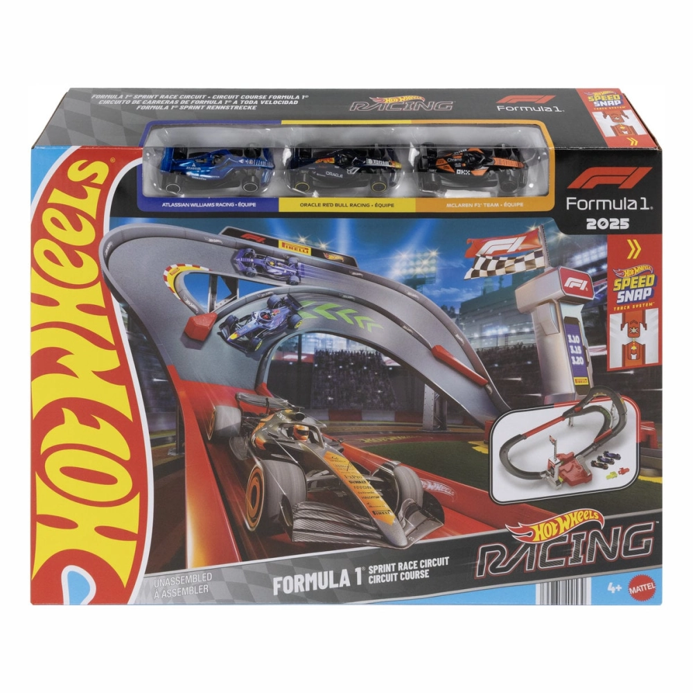Трек Hot Wheels Траса для перегонів Формула 1 (JNN32)