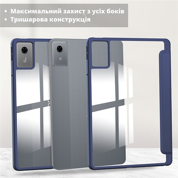 Фото - Чохол для планшета BeCover Soft Edge TPU for Lenovo Idea Tab/K11 (2nd Gen) TB336/Xiaoxin Pad (2025) 11" Deep Blue (714715)