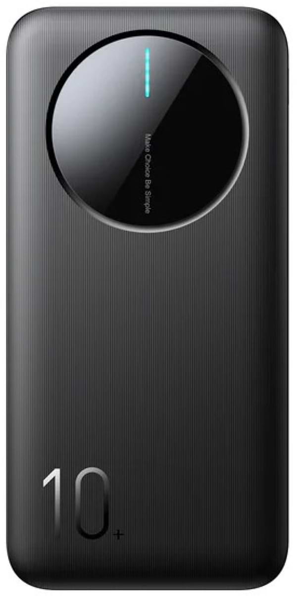 Фото - Батарея мобильная Joyroom 10000mAh 12W QC, 2xUSB-A, USB-C In/Out Black (JR-PBF12 Black)