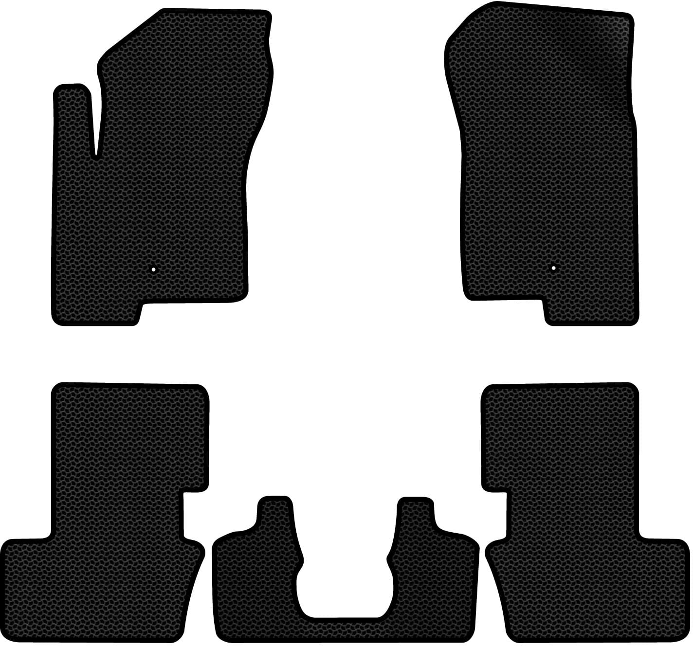 EVA коврики в салон авто EVAtech для Compass Restyling Jeep 2011-2016 1 поколение SUV USA JP1781C5LA2KBB