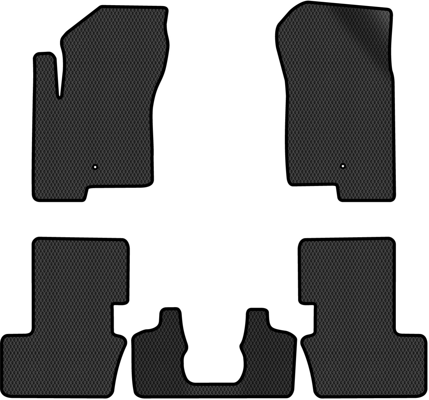 EVA коврики в салон авто EVAtech для Compass Restyling Jeep 2011-2016 1 поколение SUV USA JP1781C5LA2RBB