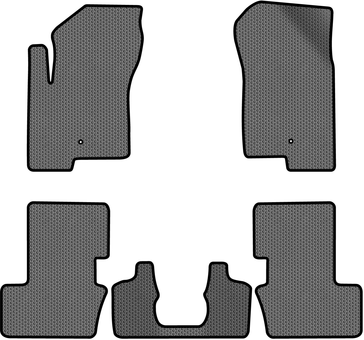 EVA коврики в салон авто EVAtech для Compass Restyling Jeep 2011-2016 1 поколение SUV USA JP1781C5LA2SGB