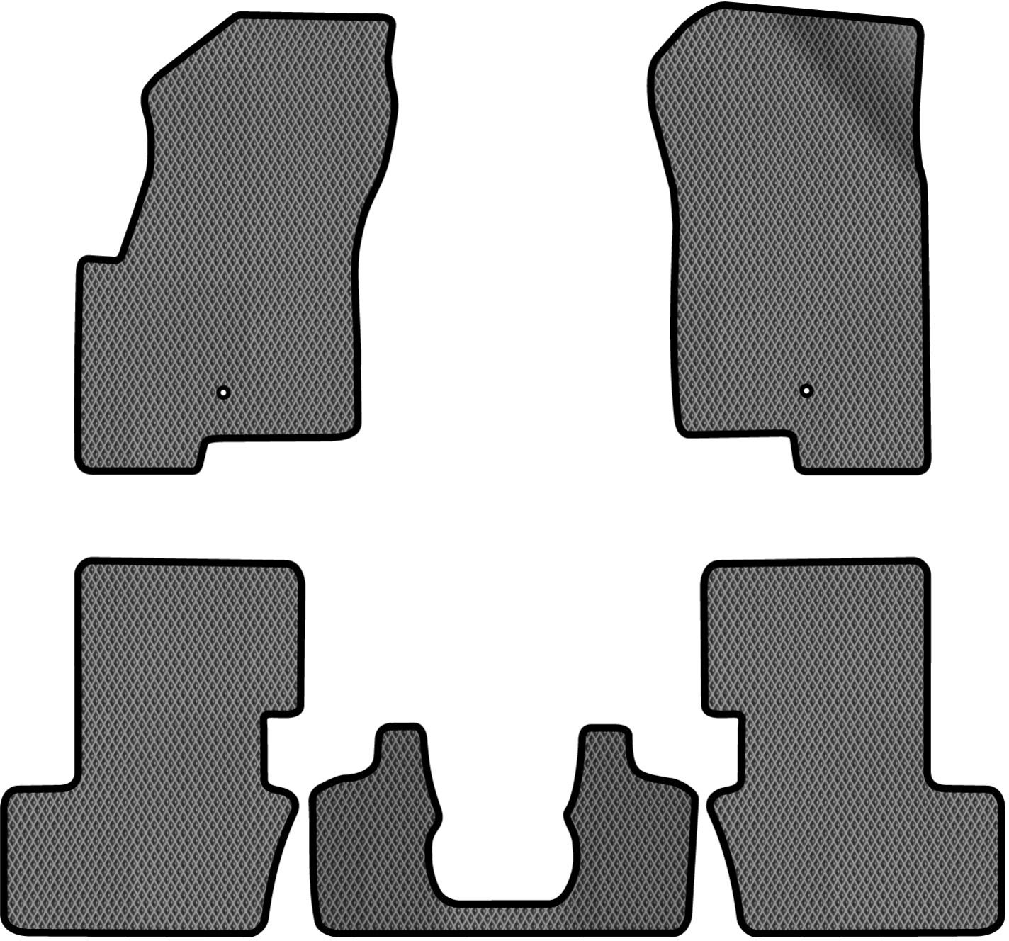 EVA коврики в салон авто EVAtech для Compass Restyling Jeep 2011-2016 1 поколение SUV USA JP1781CB5LA2RGB