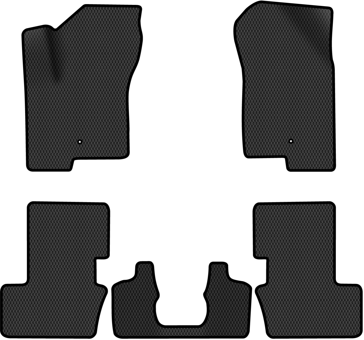 EVA коврики в салон авто EVAtech для Compass Restyling Jeep 2011-2016 1 поколение SUV USA JP1781CD5LA2RBB