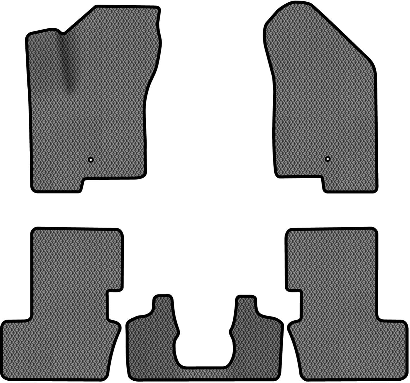 EVA коврики в салон авто EVAtech для Compass Restyling Jeep 2011-2016 1 поколение SUV USA JP1781CE5LA2RGB
